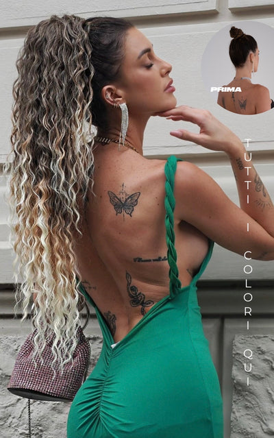 Coda 70cm Riccia con coulisse vari colori - R.a. Boutique