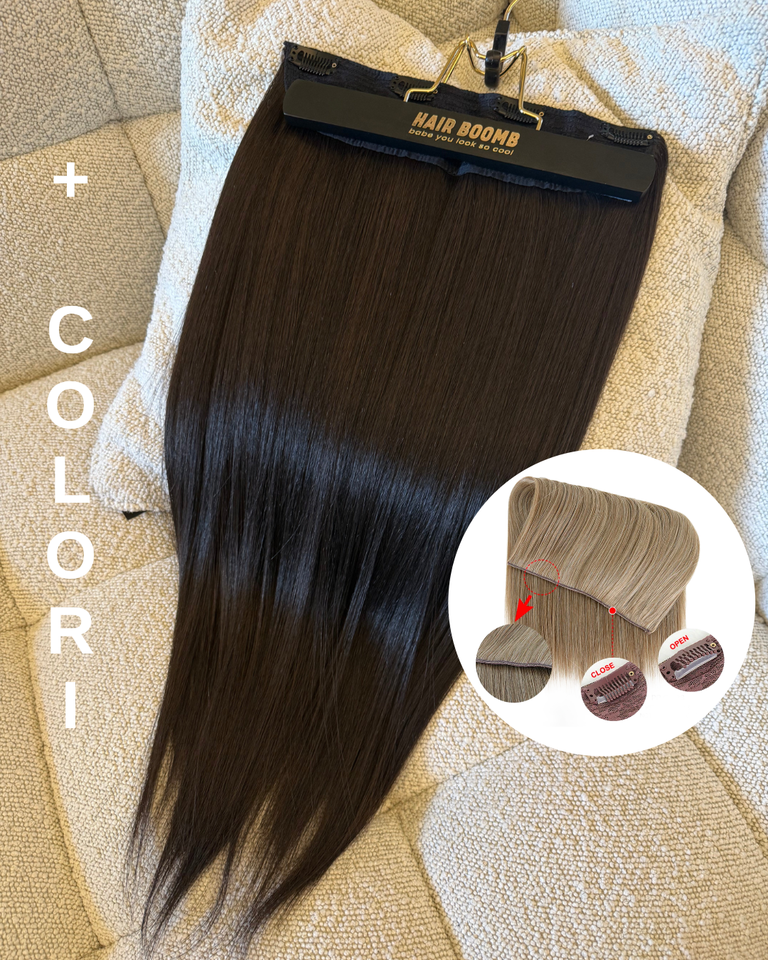 Clip unica vari colori - R.a. Boutique