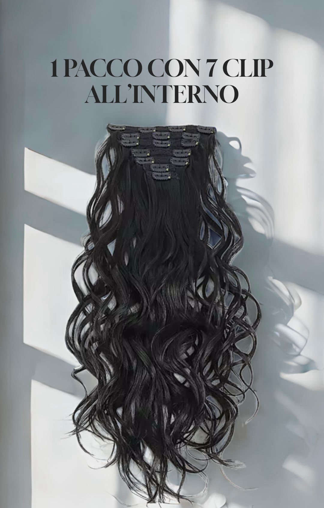 Extension 150GR 7 Clip Riccio Morbido vari colori - R.a. Boutique