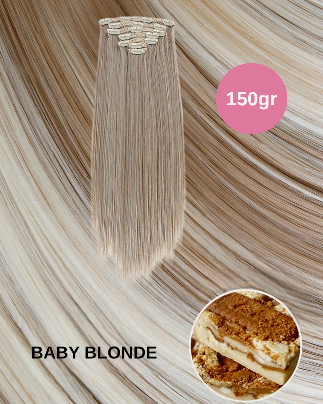 Extension 150gr lisce 7 clip vari colori - R.a. Boutique