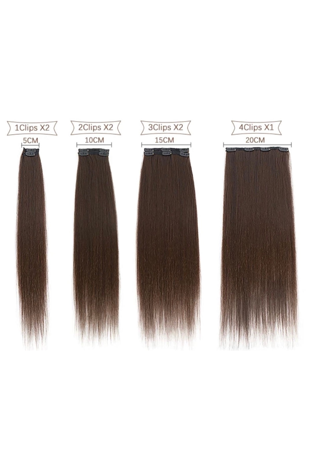 Extension 150gr lisce 7 clip vari colori - R.a. Boutique