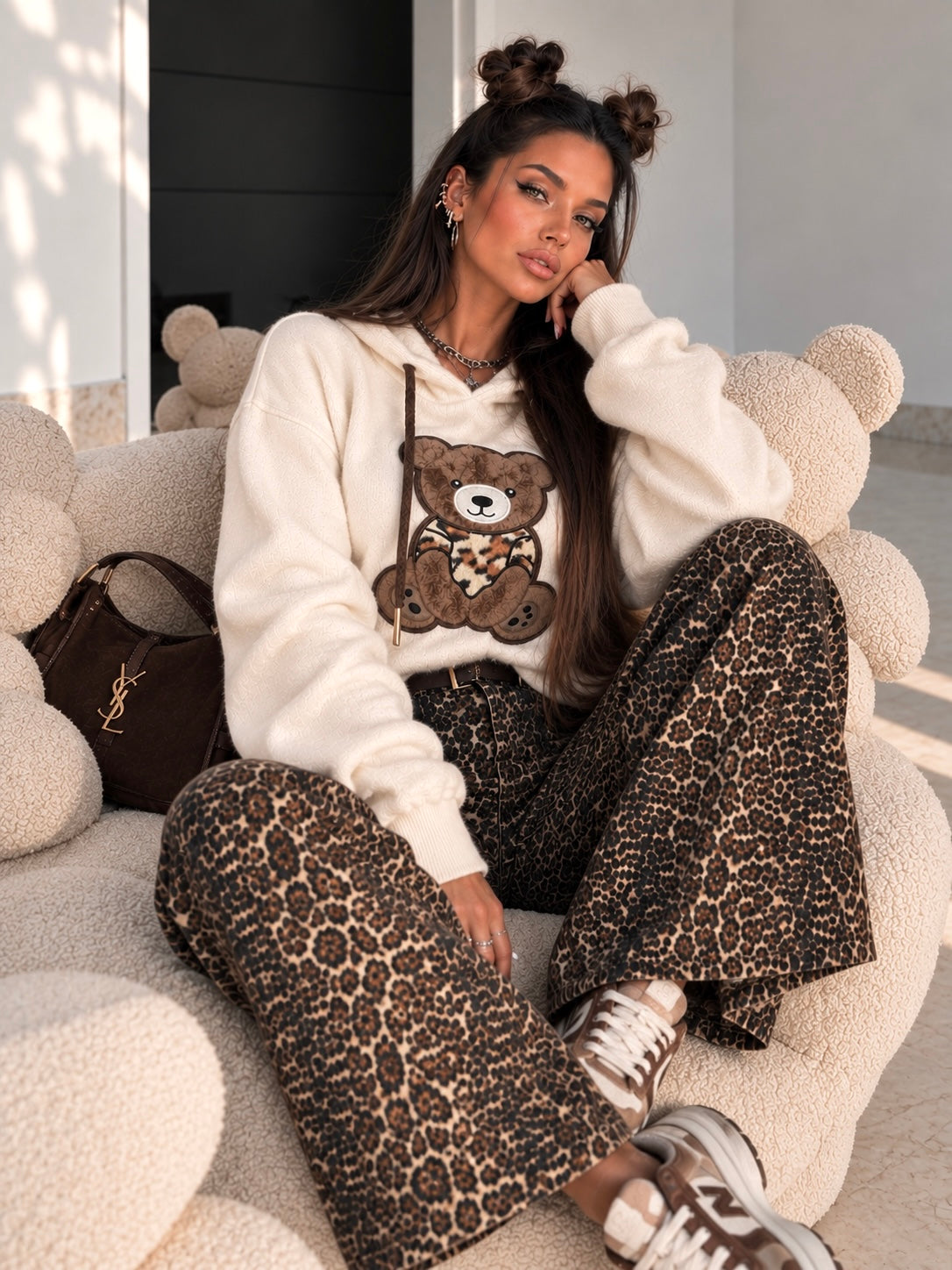 Felpa Teddy Love con Cappuccio - R.a. Boutique
