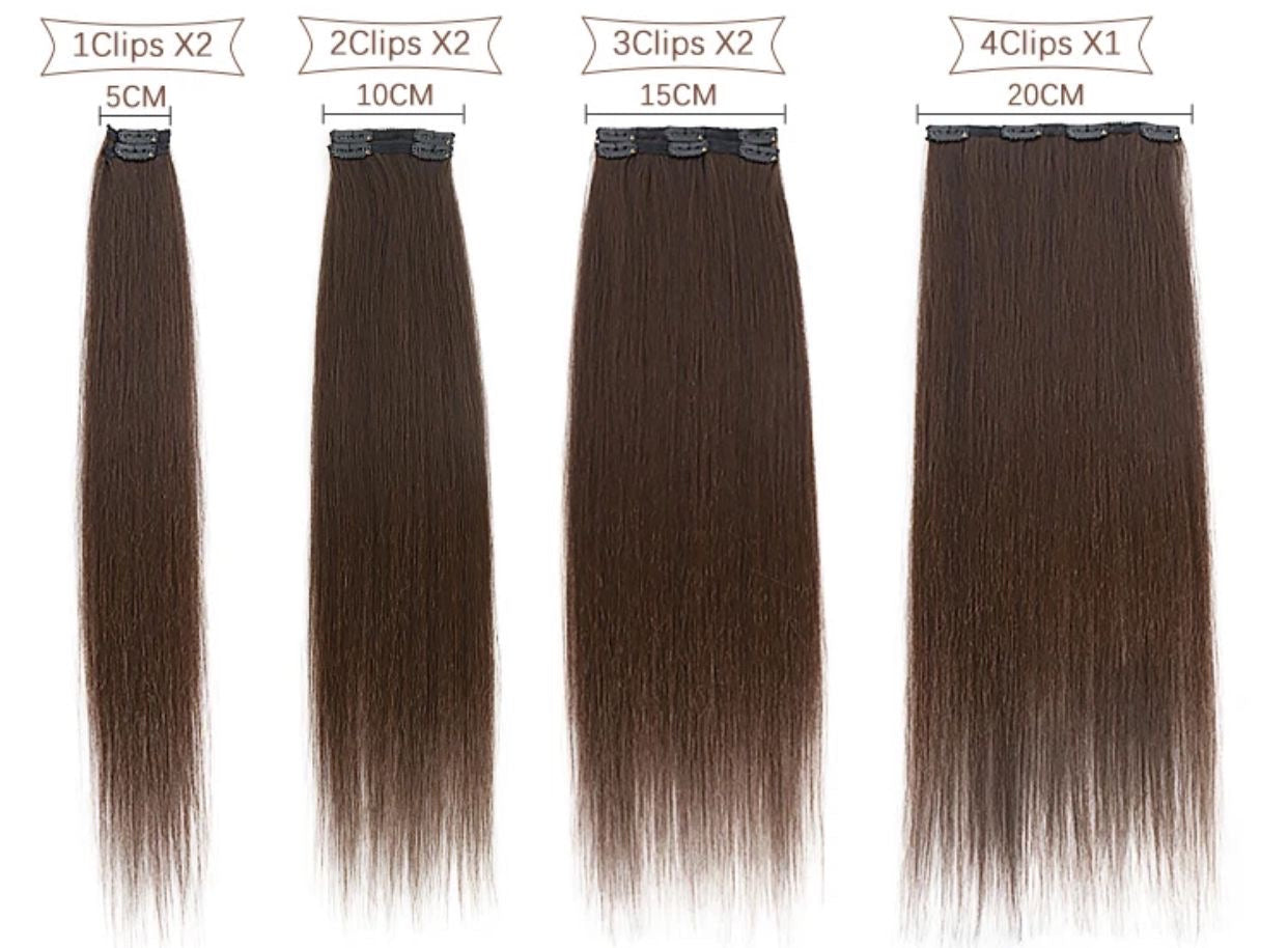 Extension 150gr lisce 7 clip vari colori - R.a. Boutique