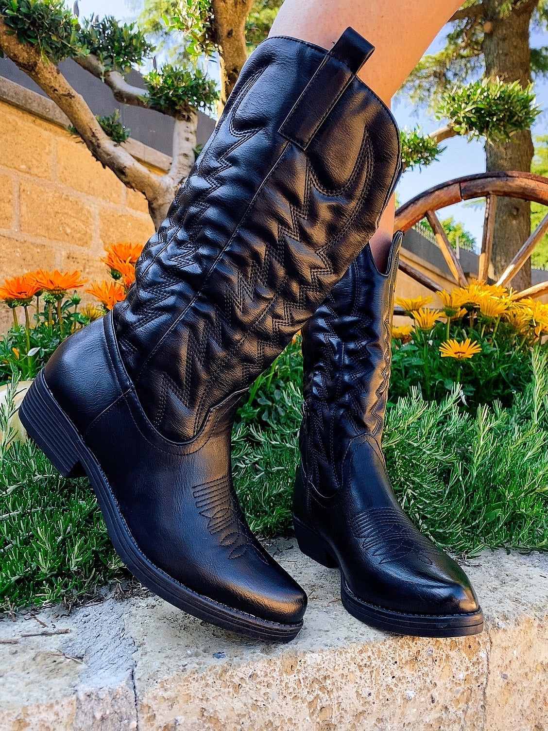 Cowboy Camperos Stivali Estivi Camperos Texani Alti Stivali