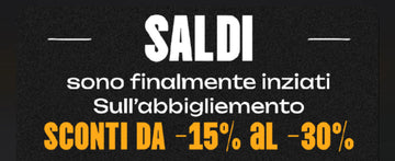 -15%al -30% OFF SALDI