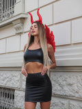 Cerchietto con corna rosse  ( Diavolo Halloween) - R.a. Boutique 