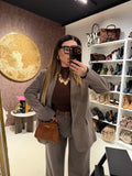 Blazer in tweed nero perla - R.a. Boutique