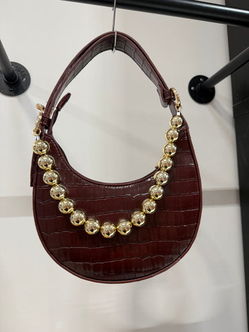 Borsa a mano con catena oro - R.a. Boutique