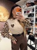 Gilet con cuore maculato i bottoni laterali - R.a. Boutique