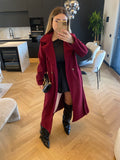 Cappotto lungo burgundy - R.a. Boutique 