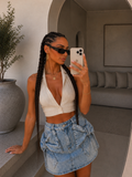 Gonna Denim Fiocco - R.a. Boutique