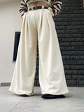 Pantalone palazzo beige - R.a. Boutique 