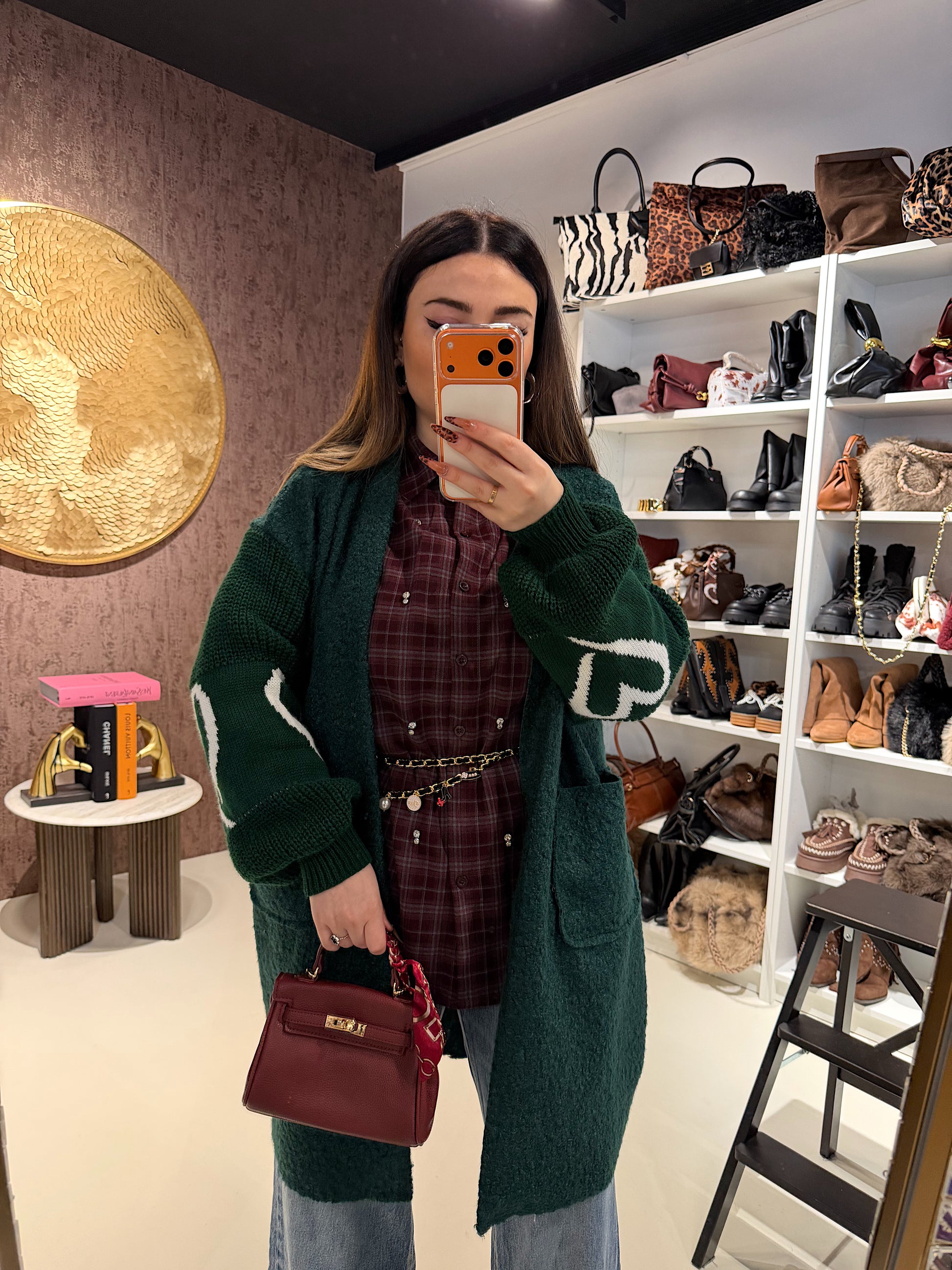 Cardigan lungo con polsino - R.a. Boutique