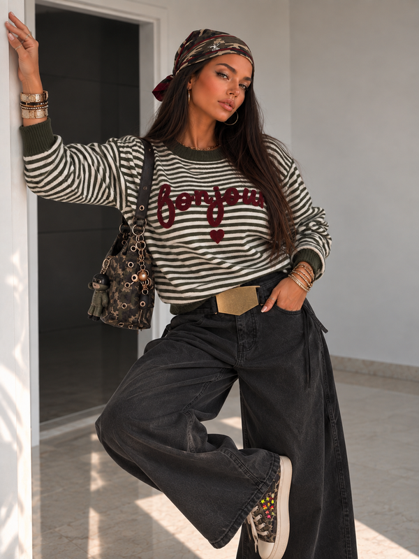 Maglioncino Bonjour Stripes