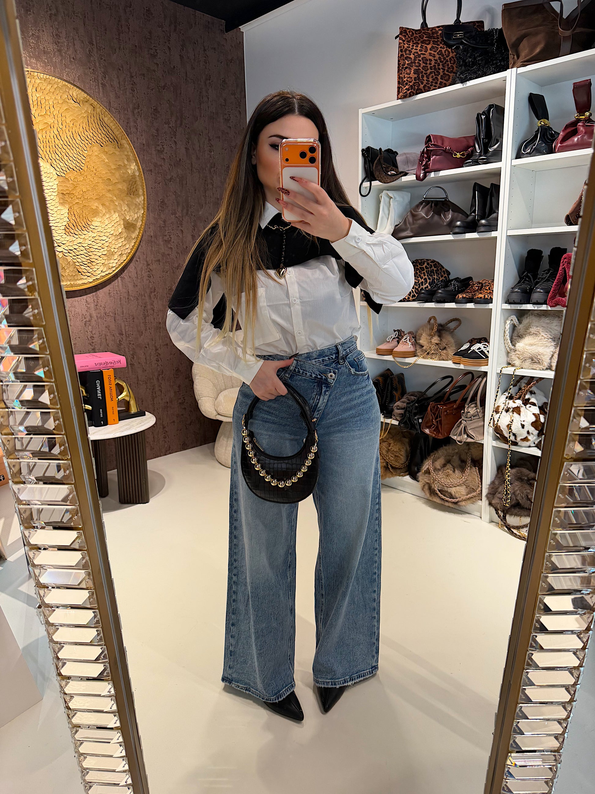 Jeans a Vita Asimmetrica Twist Up - R.a. Boutique