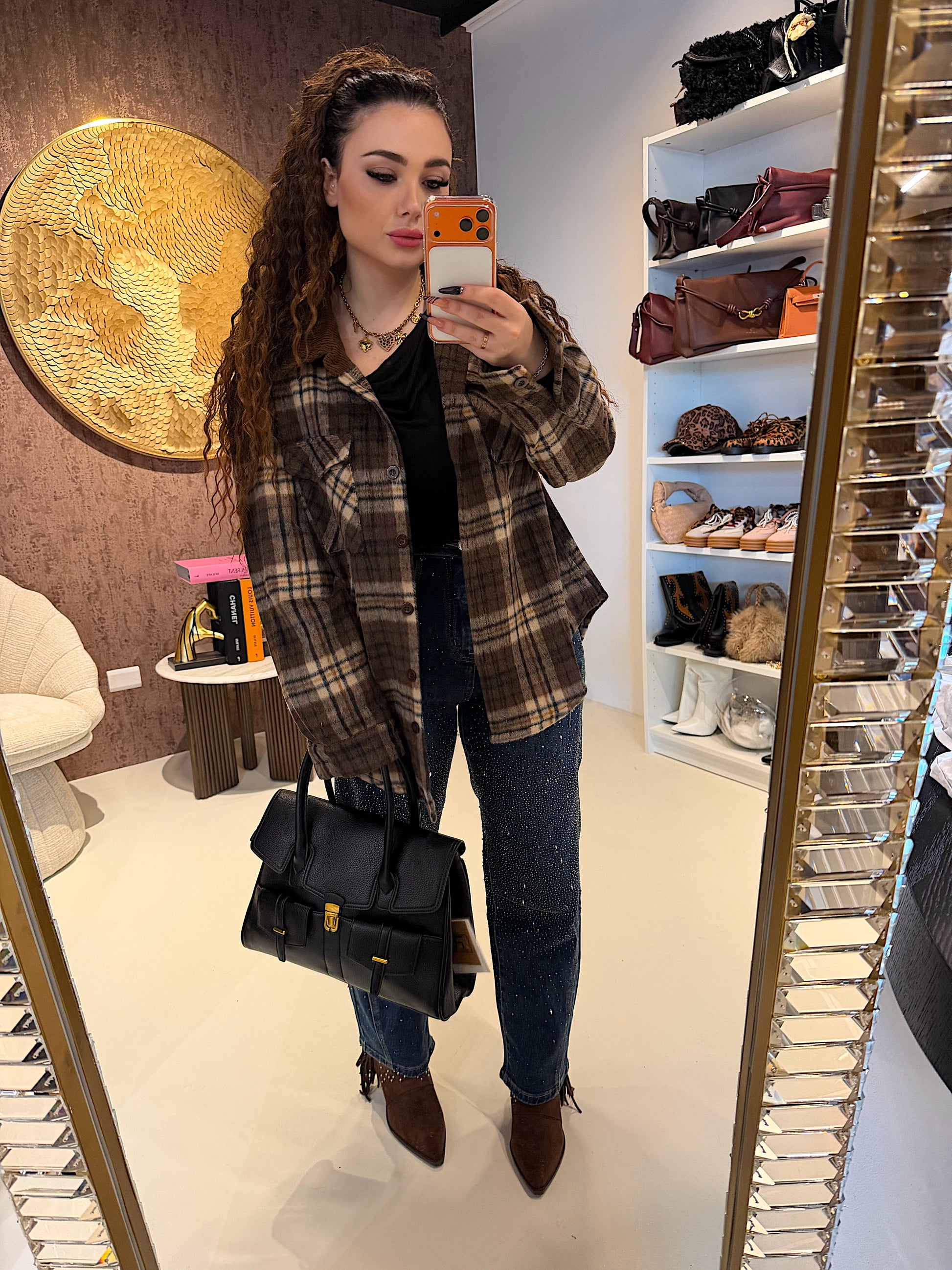 Camicia Oversize in Flanella a Quadri - R.a. Boutique