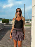 Top in raso nero - R.a. Boutique 