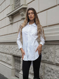 Camicia over bianca senza taschino - R.a. Boutique 