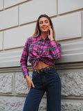 Camicia check Fuxia - R.a. Boutique 