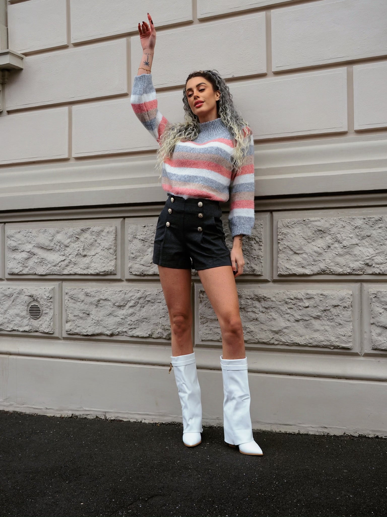 Maglione a righe - R.a. Boutique 