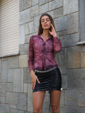 Camicia in velo purple - R.a. Boutique 