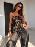 Body Maculato Drappeggiato con Coppe e Spalline Regolabili - R.a. Boutique