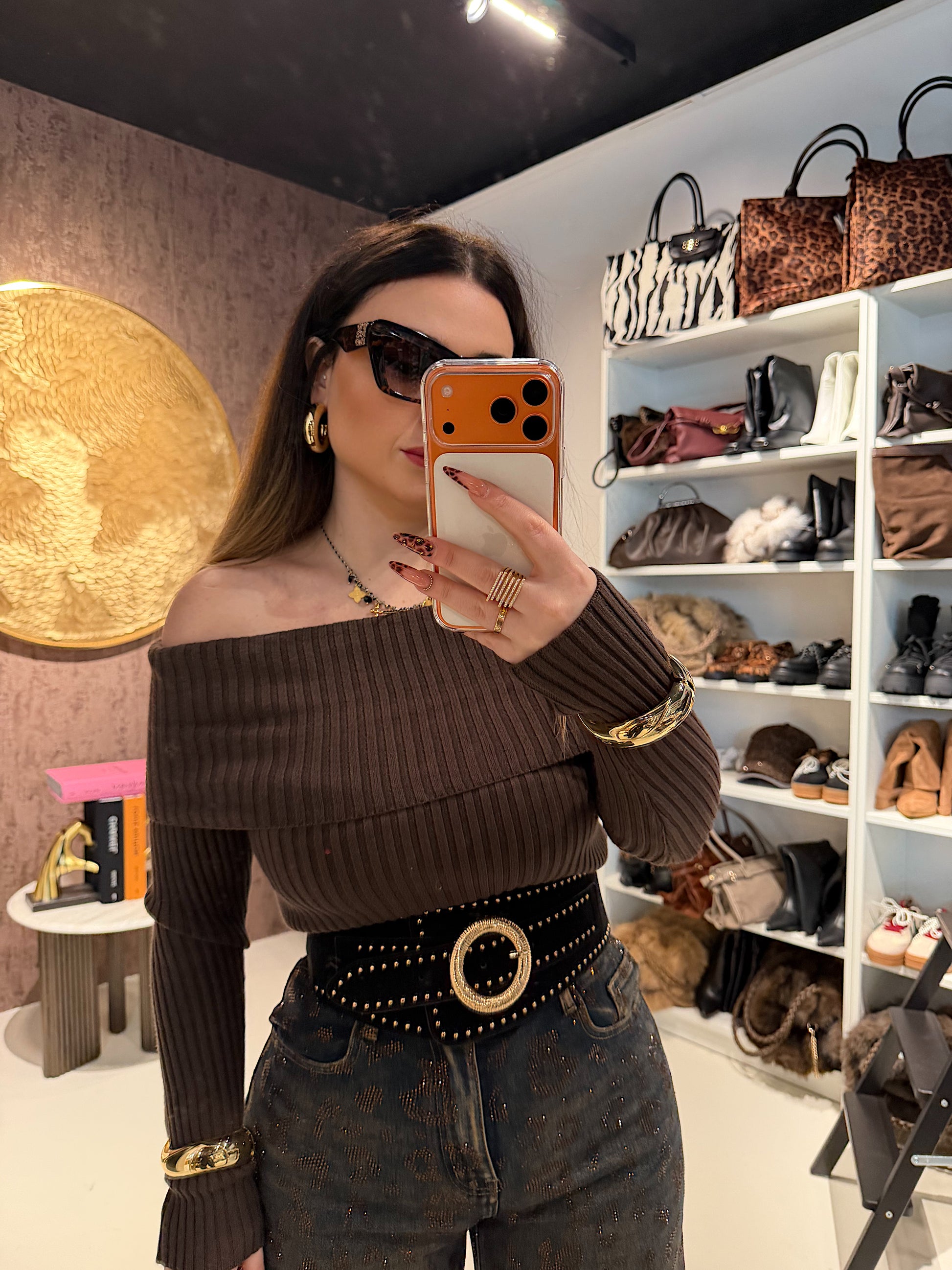 Maglione Spalla Scoperta - R.a. Boutique