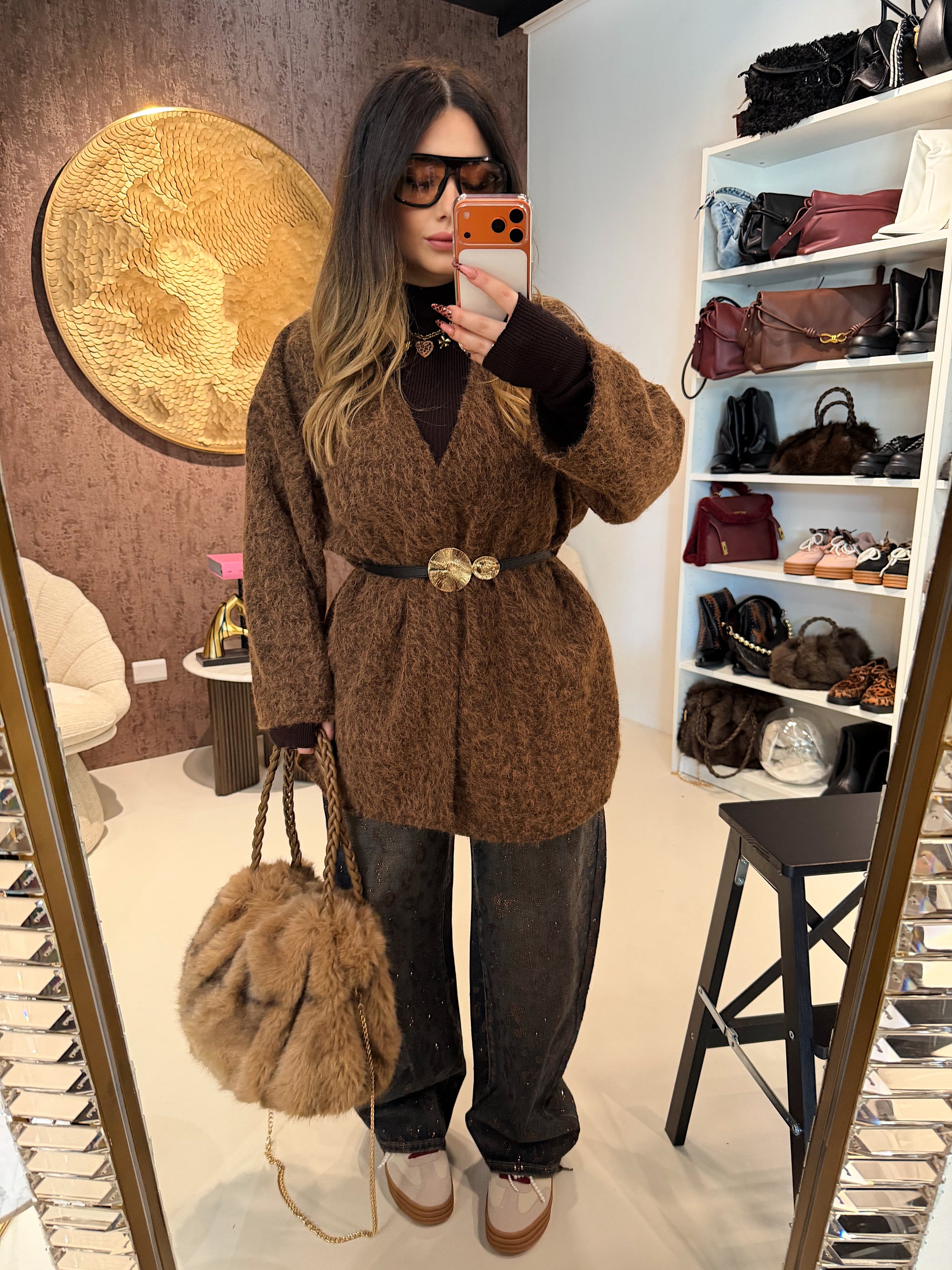 Cardigan Morbido Effetto Pelliccia - R.a. Boutique