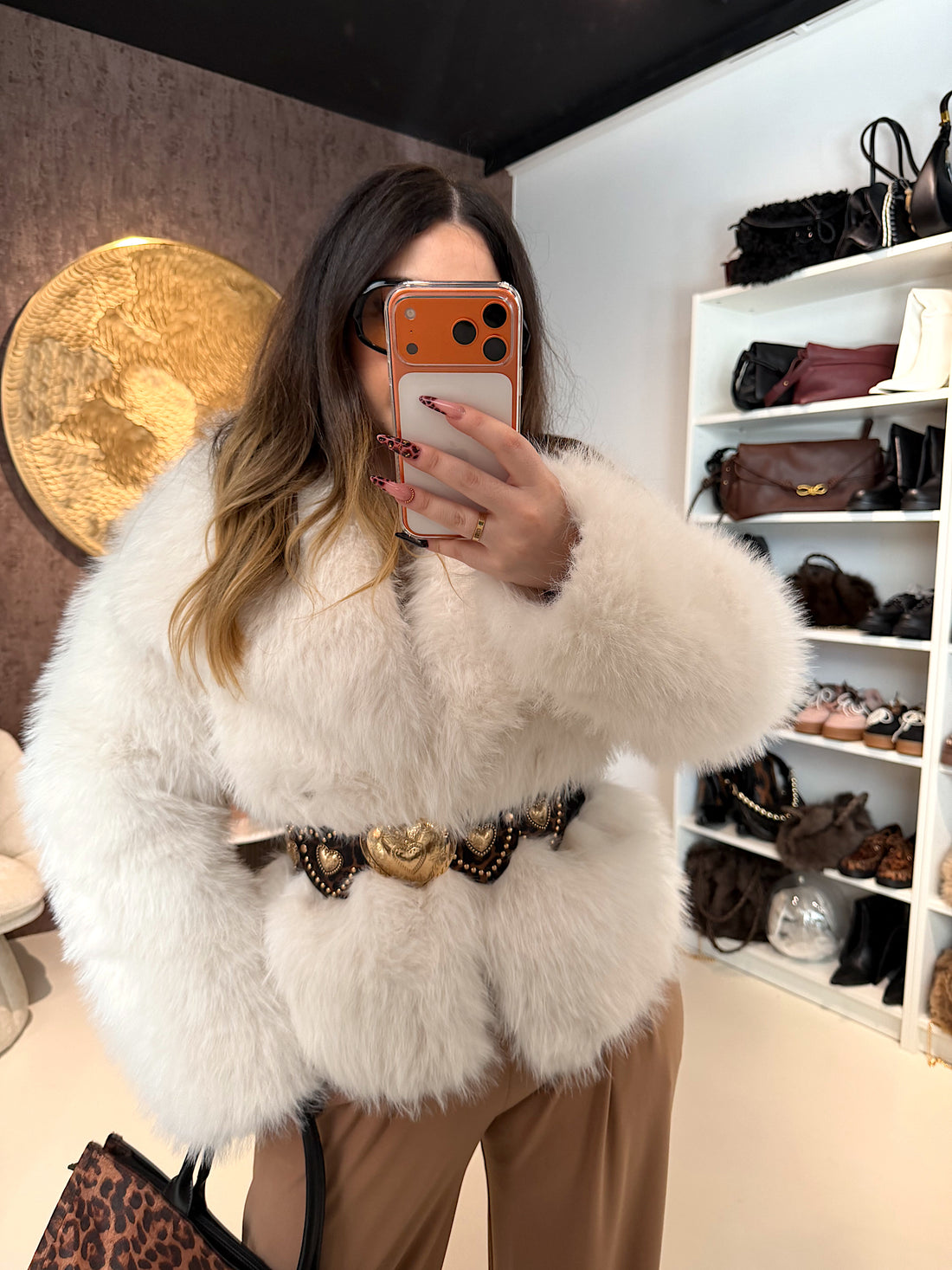 Giacca in Eco-Pelliccia Bianca - R.a. Boutique