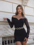 Abito nero scollo a cuore - R.a. Boutique 