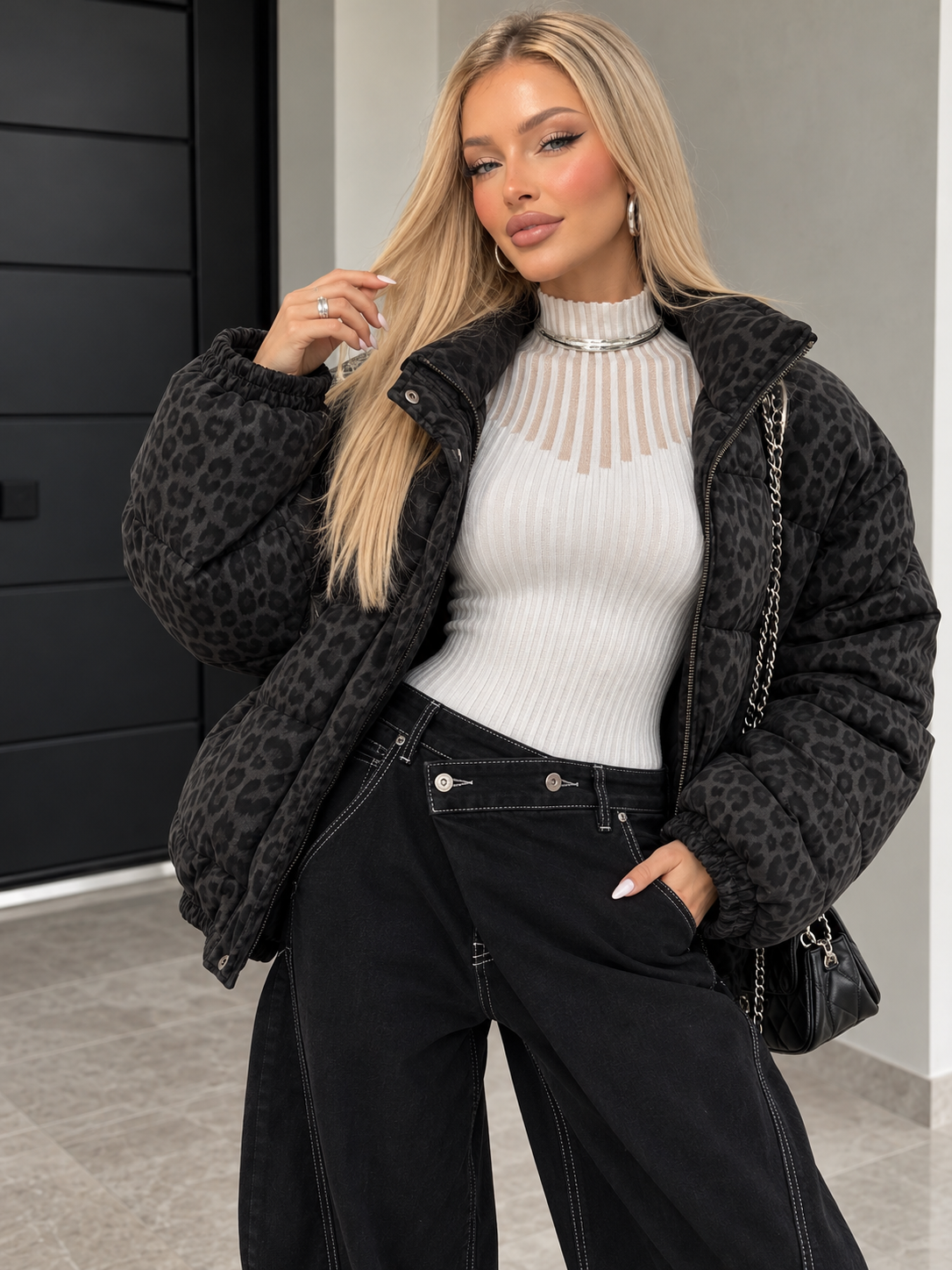 Jeans Balloon Asimmetrici con Cuciture a Contrasto - R.a. Boutique
