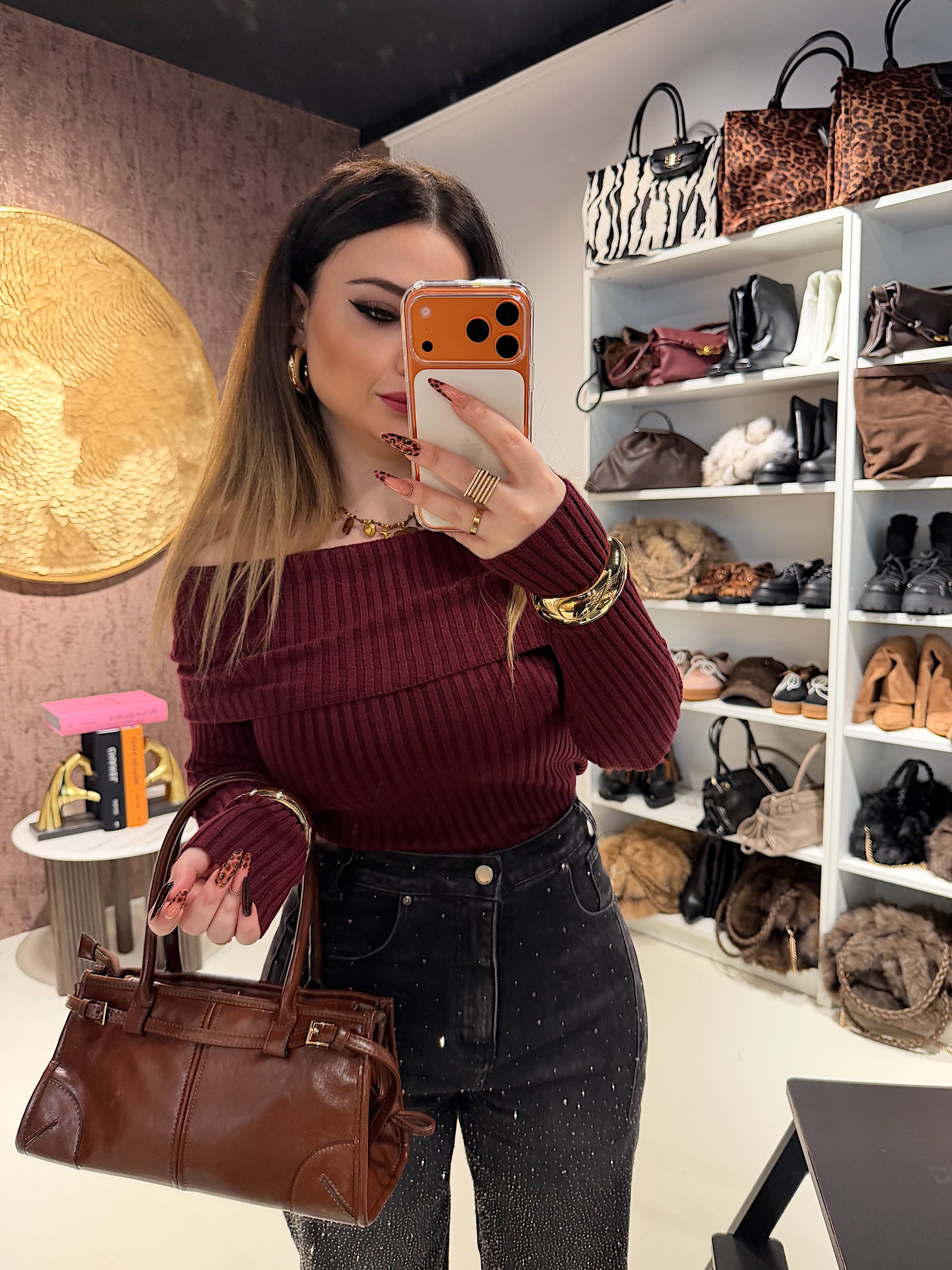 Maglione Spalla Scoperta - R.a. Boutique