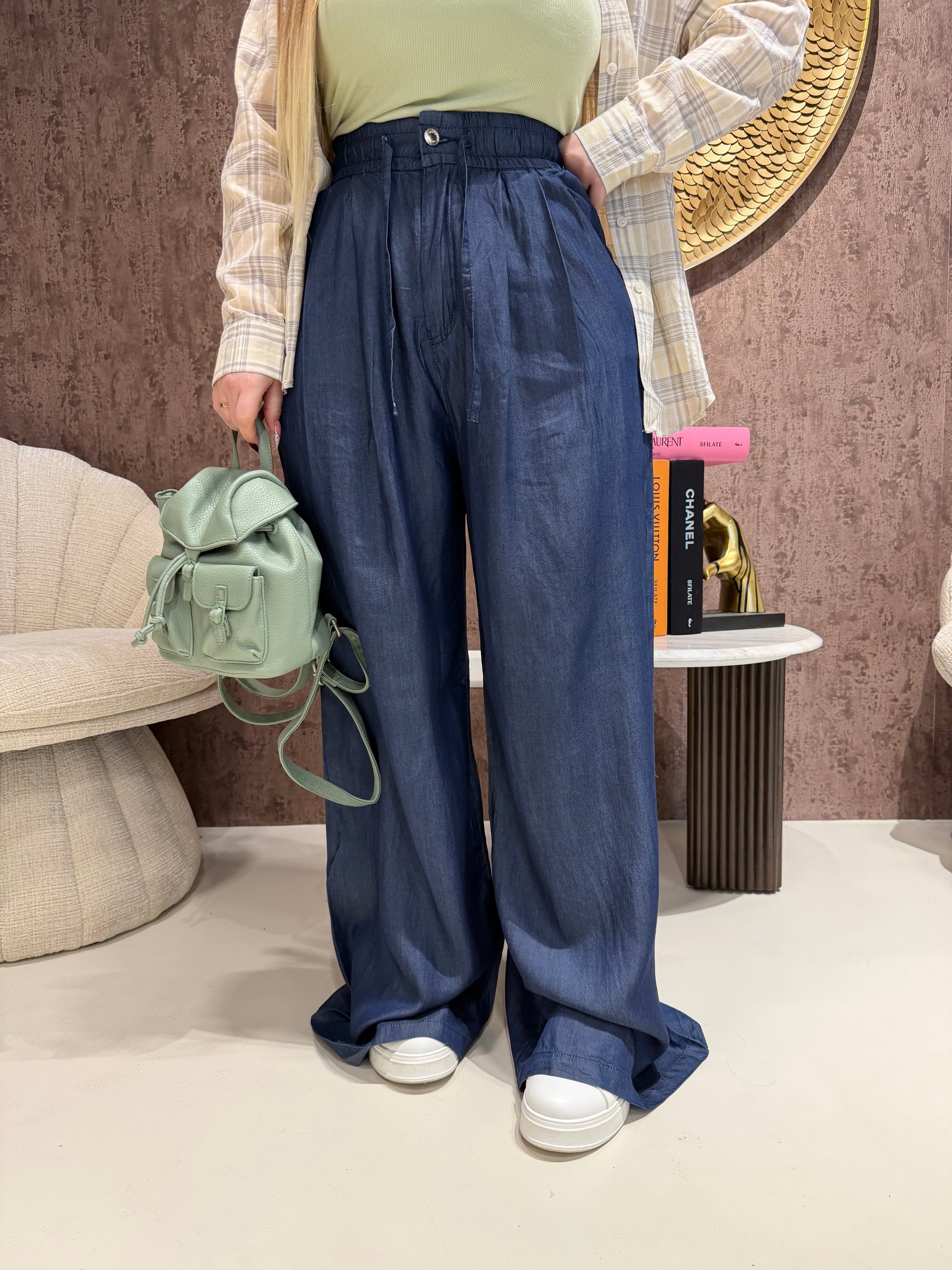 Pantalone comfy effetto jeans - R.a. Boutique