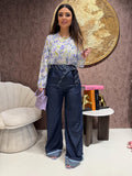 Pantalone con cravatta e risvolto - R.a. Boutique