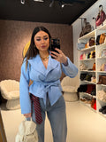 Giacca basic incrocio e fiocco - R.a. Boutique