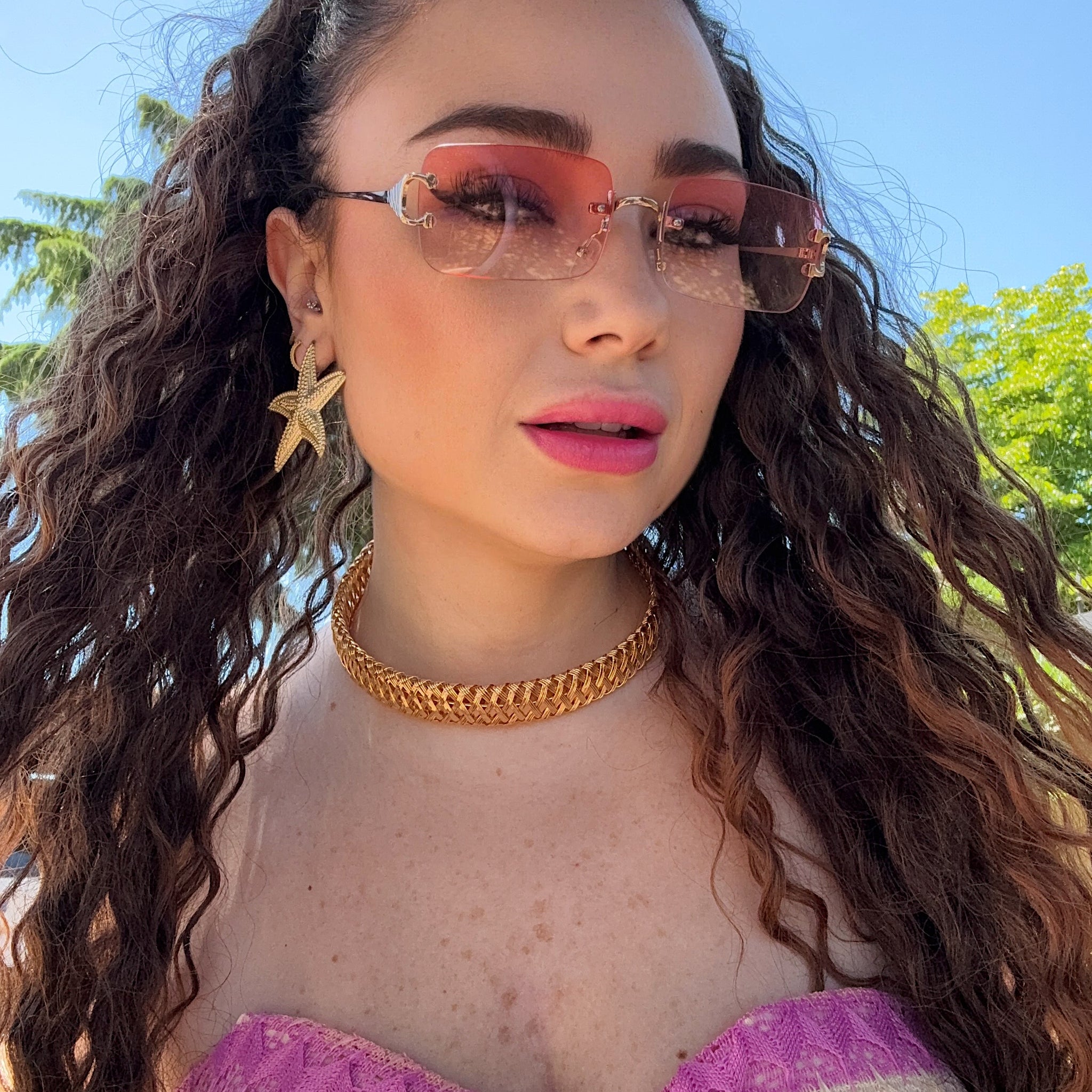 Orecchini con stella marina oro - R.a. Boutique