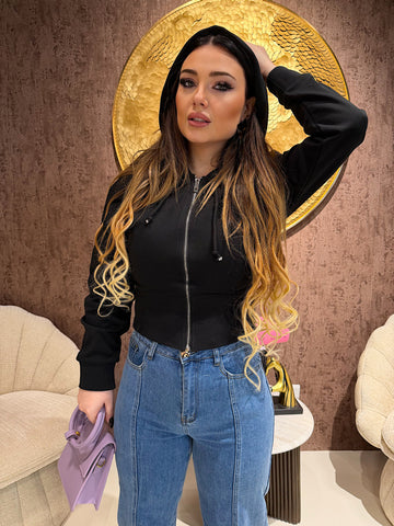 Felpa primaverile con Zip - R.a. Boutique