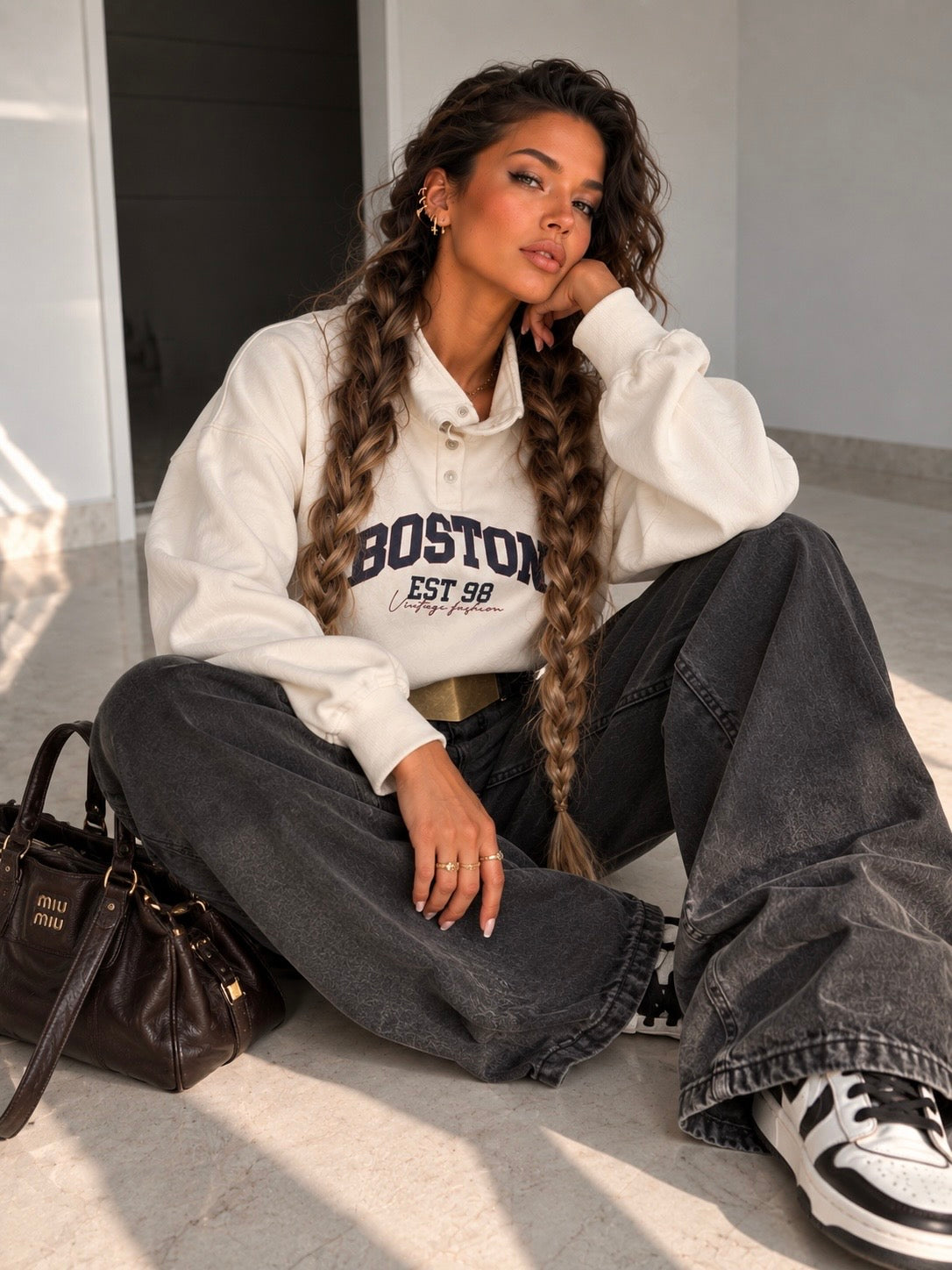 Felpa Boston Vintage Polo - R.a. Boutique