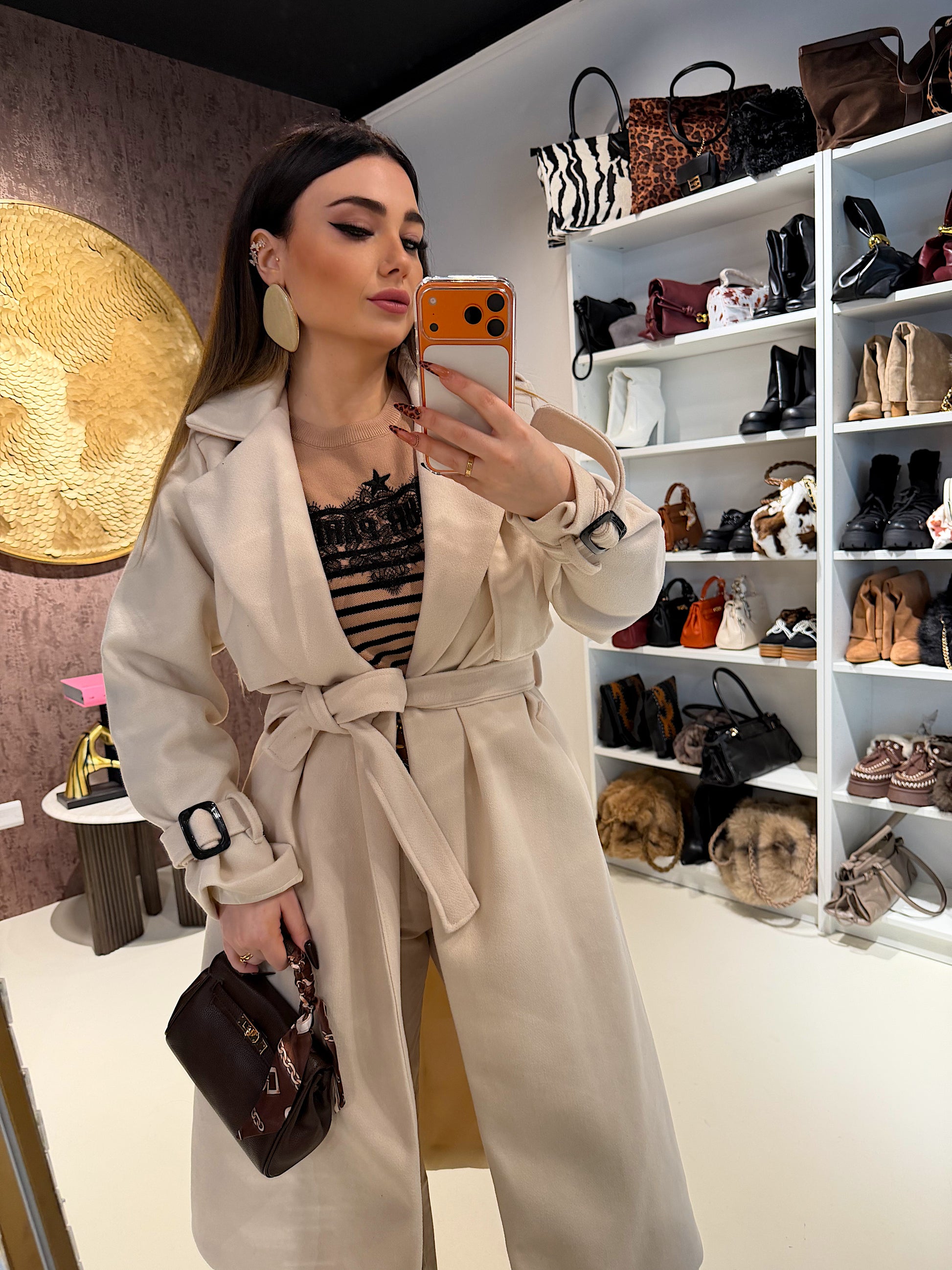 Cappotto lungo Creamy - R.a. Boutique