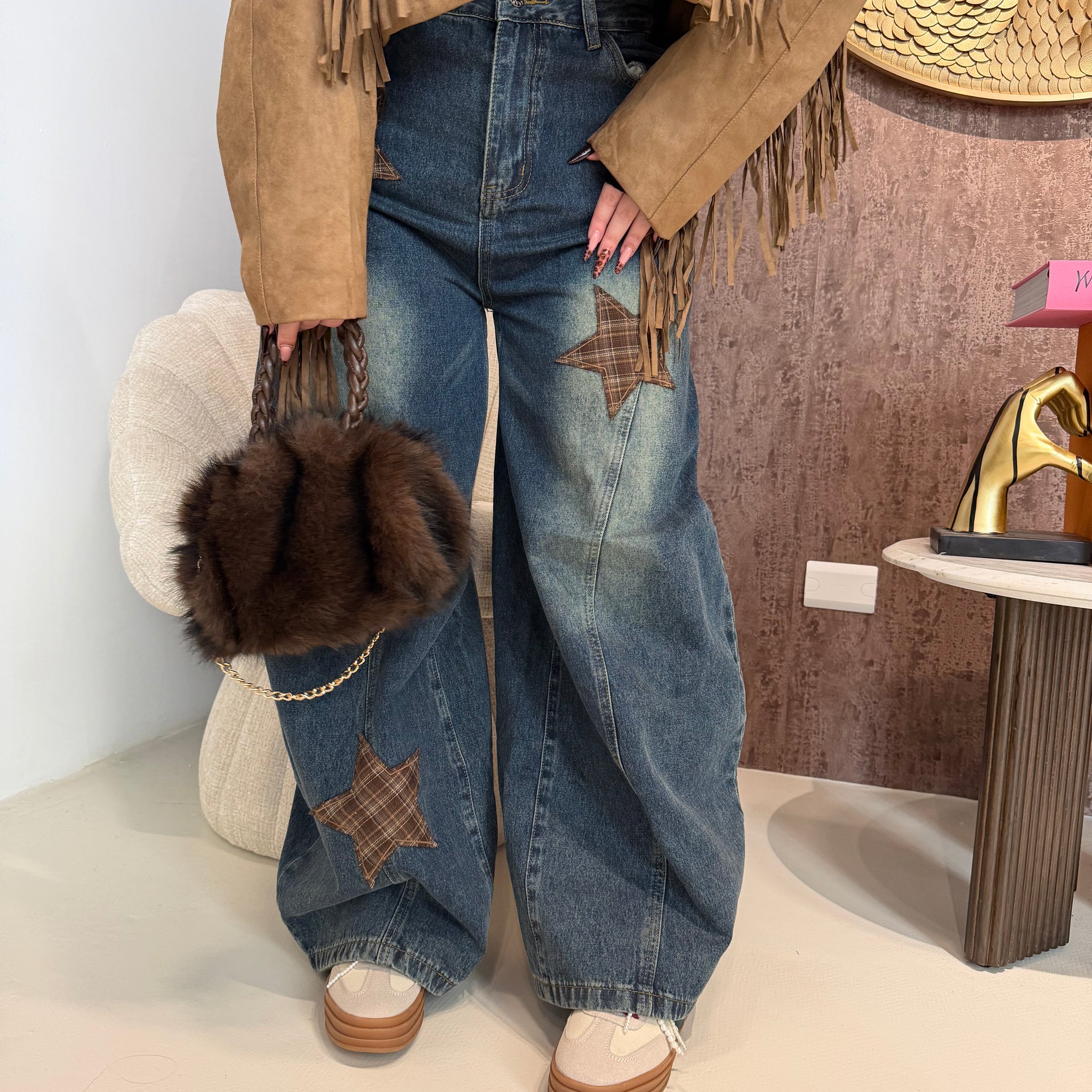 Jeans Street Style con Fascia Rimovibile - R.a. Boutique