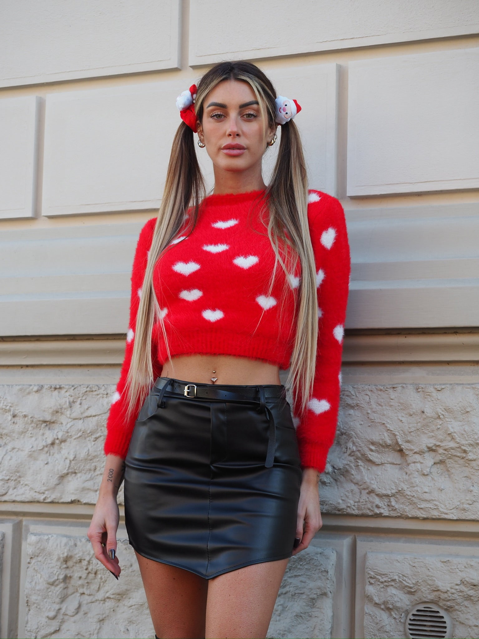 Maglioncino morbidissimo con cuori - R.a. Boutique 