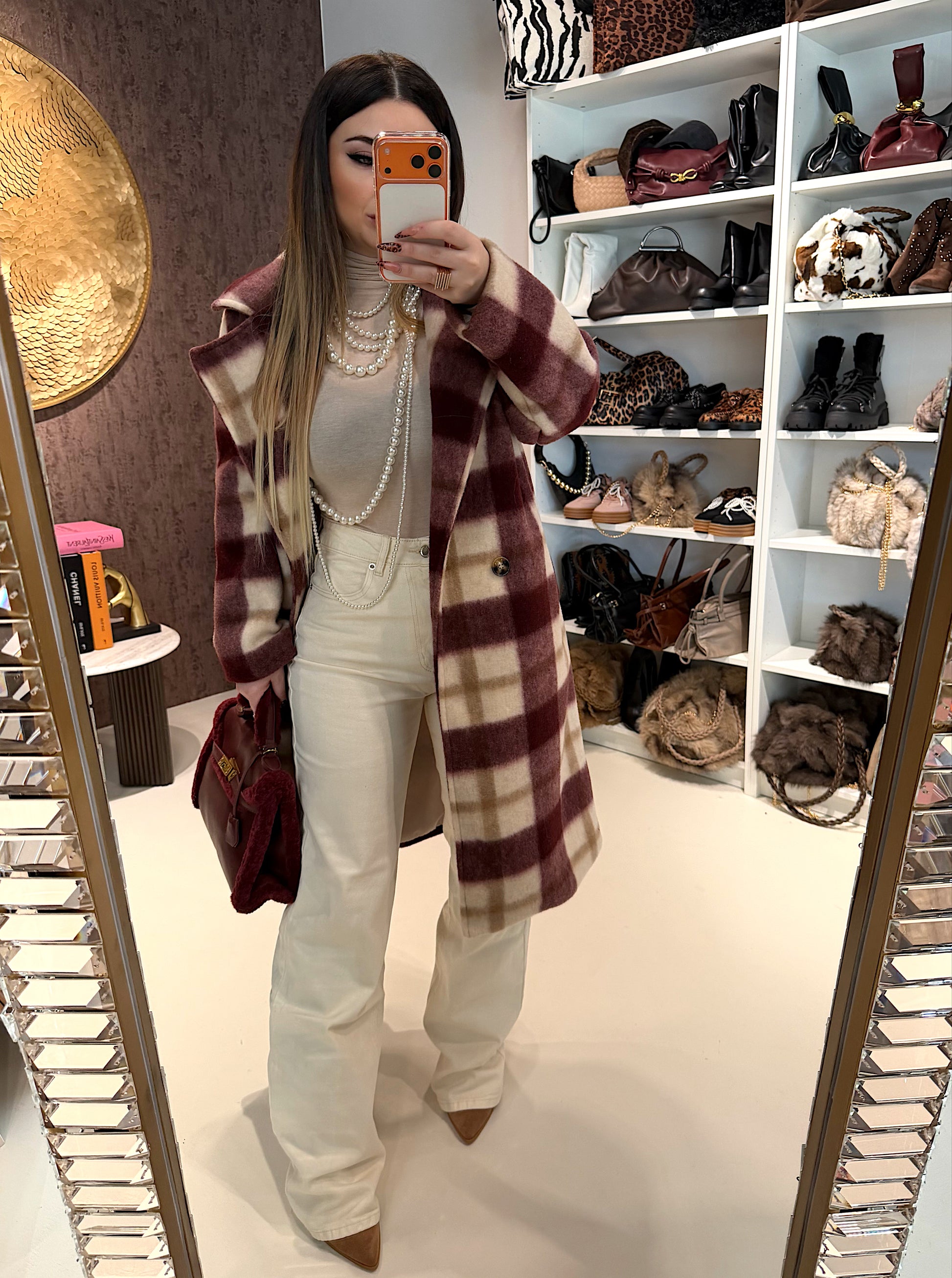 Cappotto check - R.a. Boutique