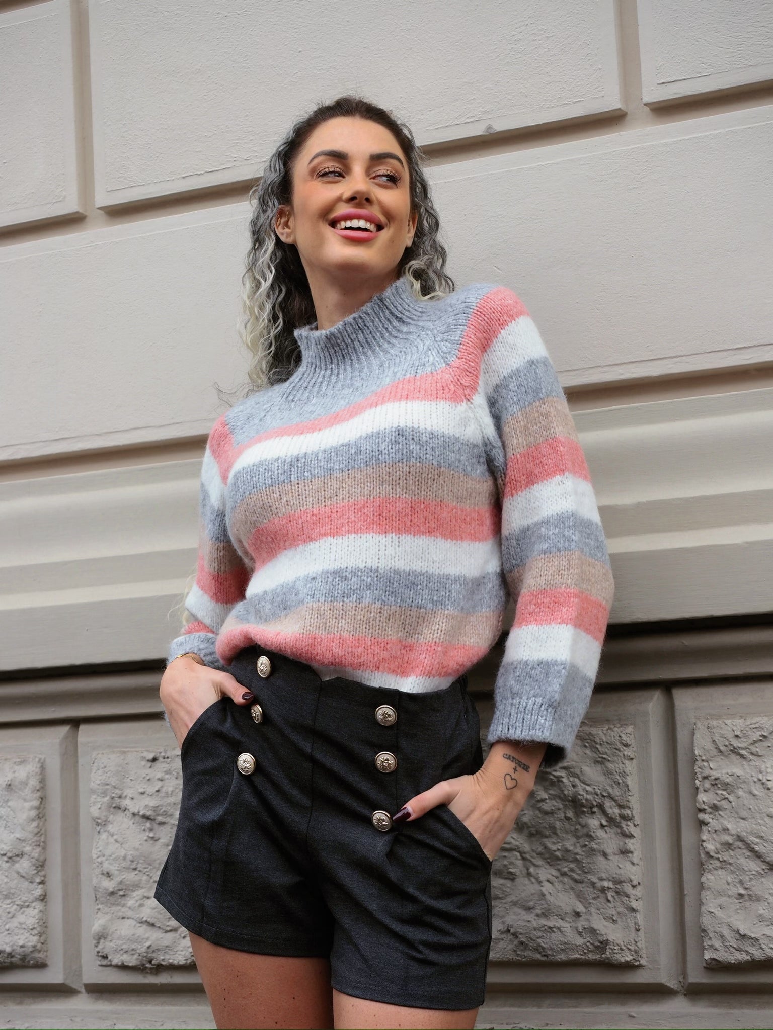 Maglione a righe - R.a. Boutique 