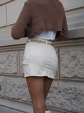 Gonna cargo beige - R.a. Boutique 