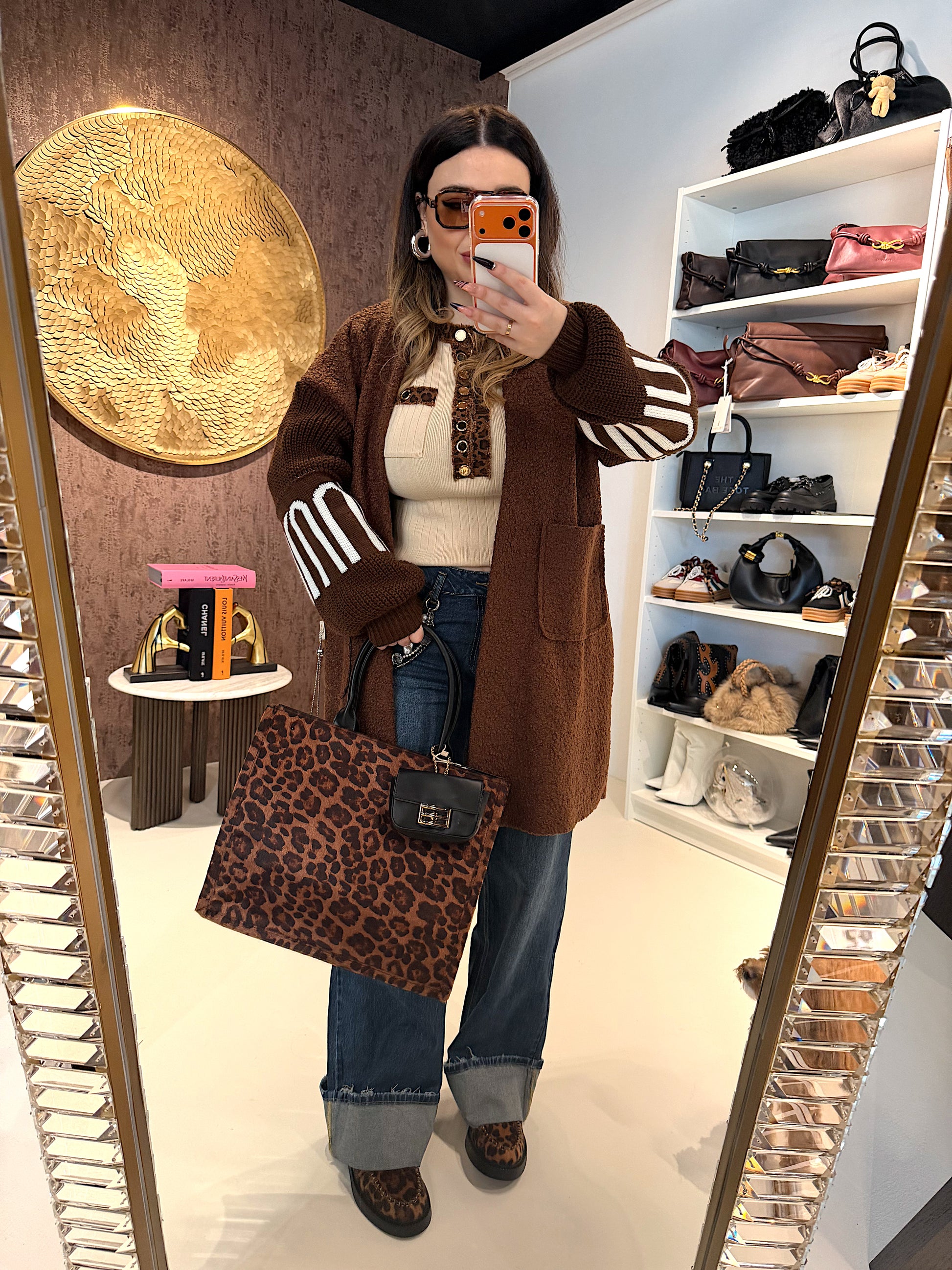 Maglioncino con dettaglio animalier - R.a. Boutique