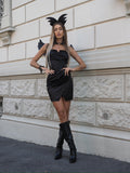 Abito in raso nero - R.a. Boutique 