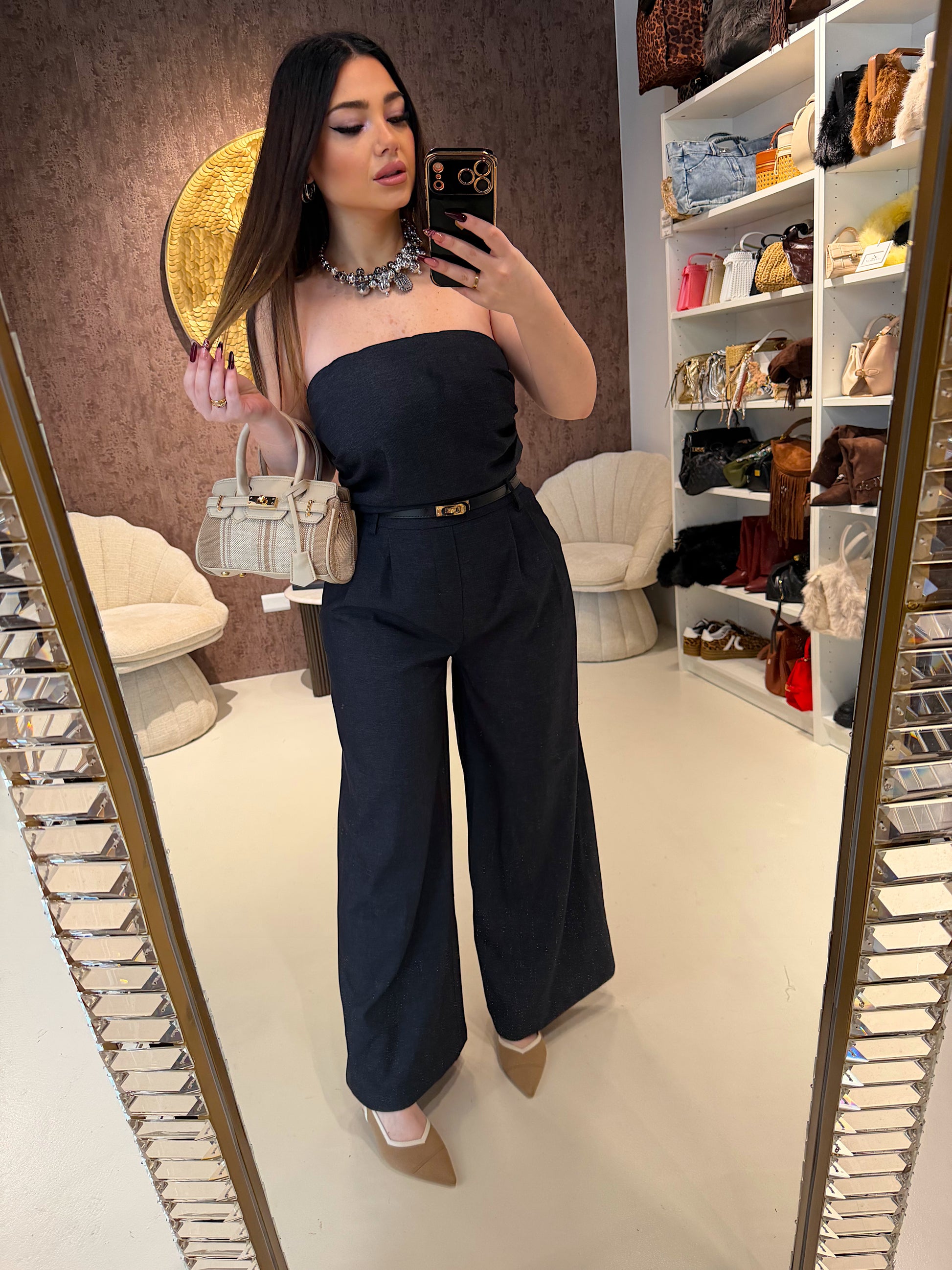 Tuta con cintura in vita senza coppe - R.a. Boutique