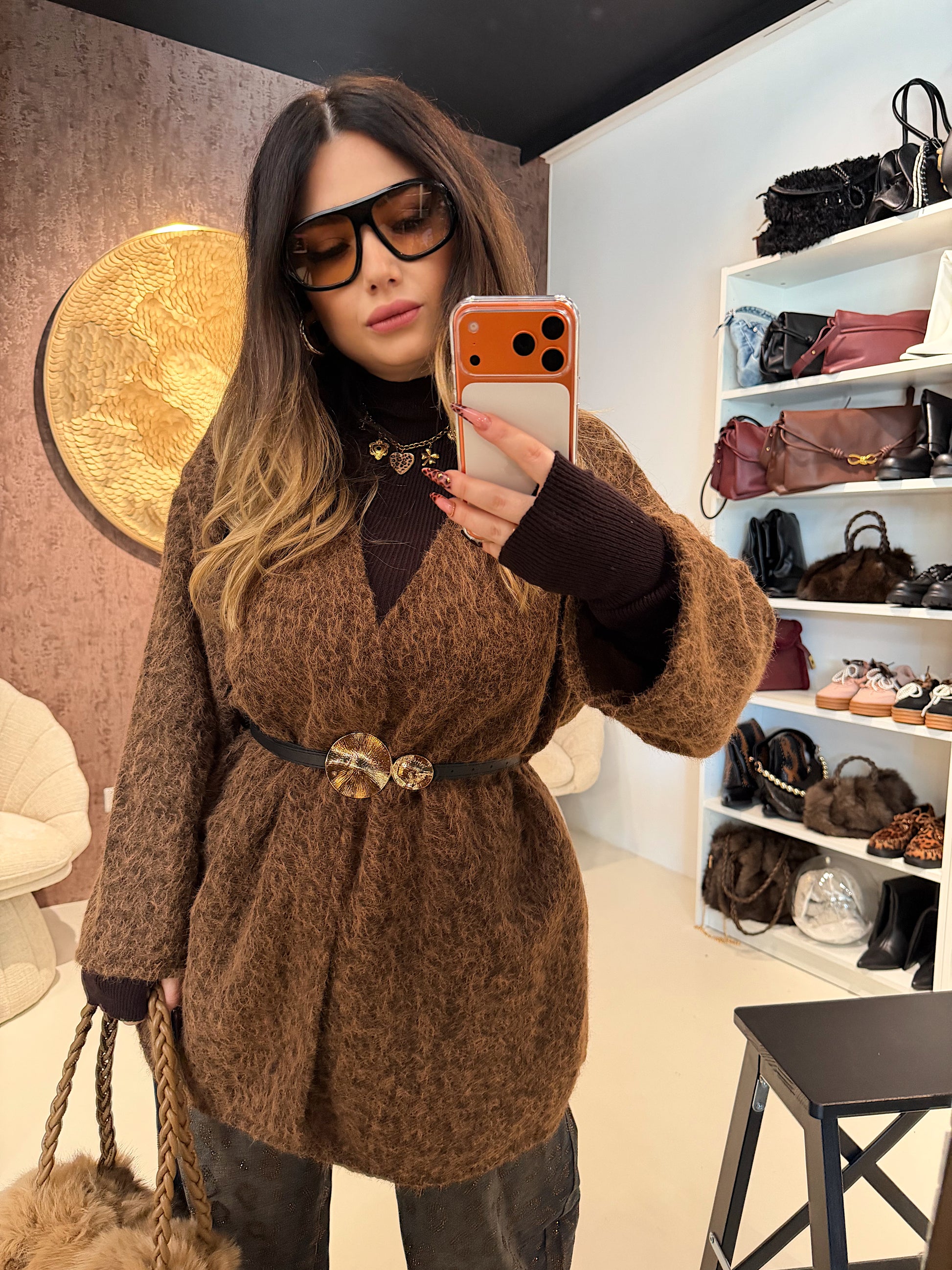 Cardigan Morbido Effetto Pelliccia - R.a. Boutique