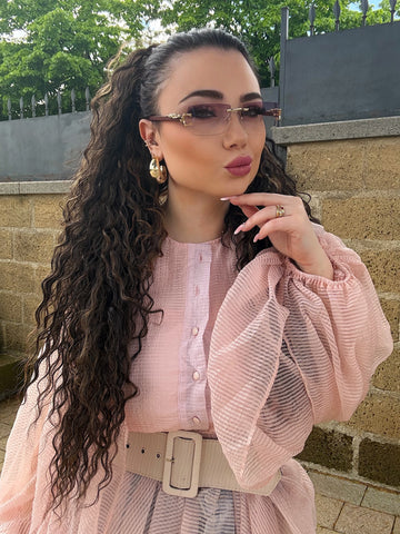 Camicia con maniche ampie e cinturone - R.a. Boutique