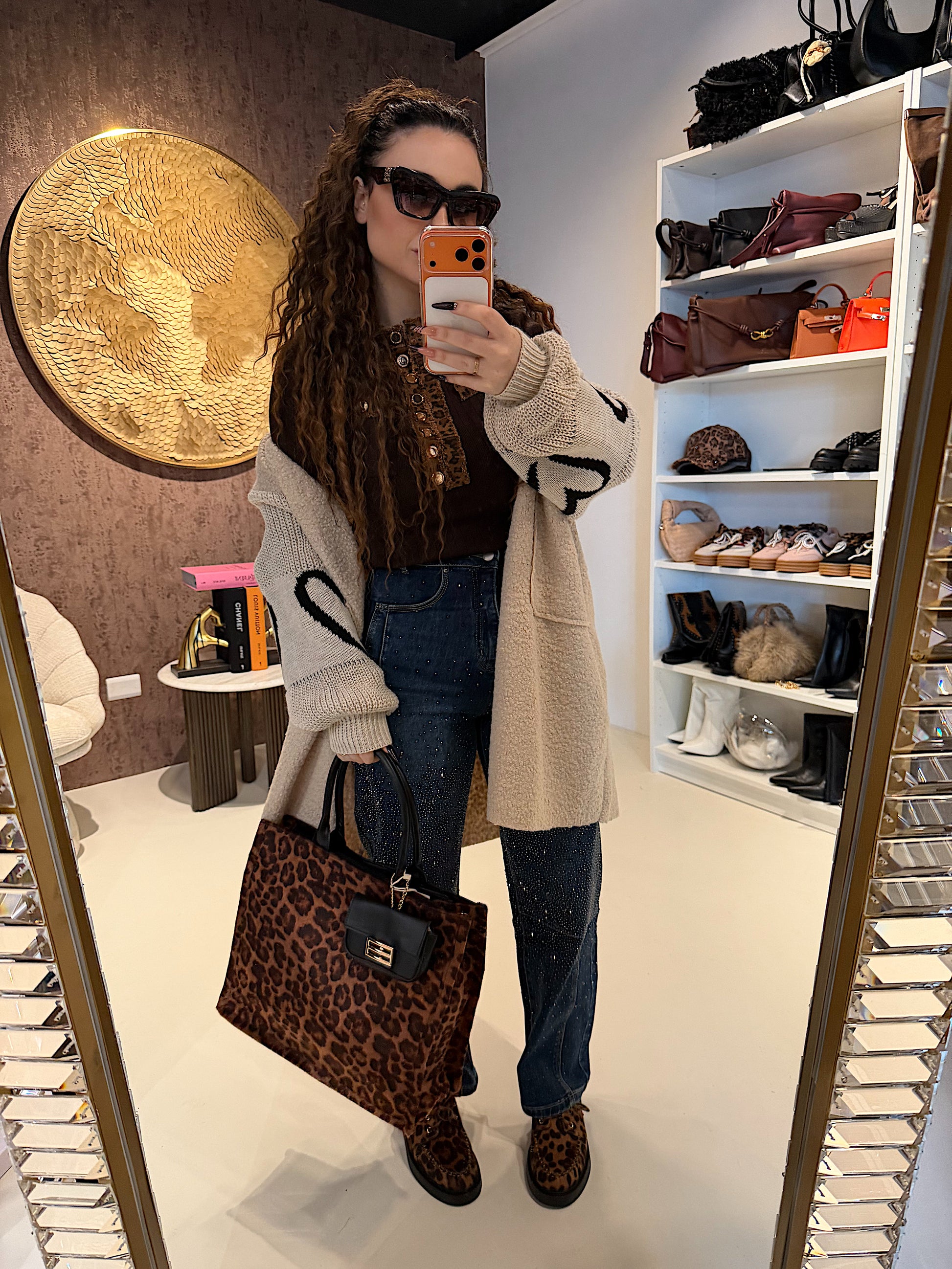 Maglioncino con dettaglio animalier - R.a. Boutique